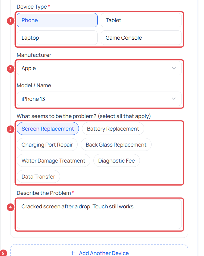 Public form: Devices