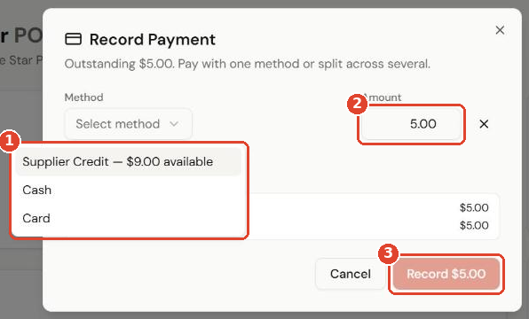 Record Payment