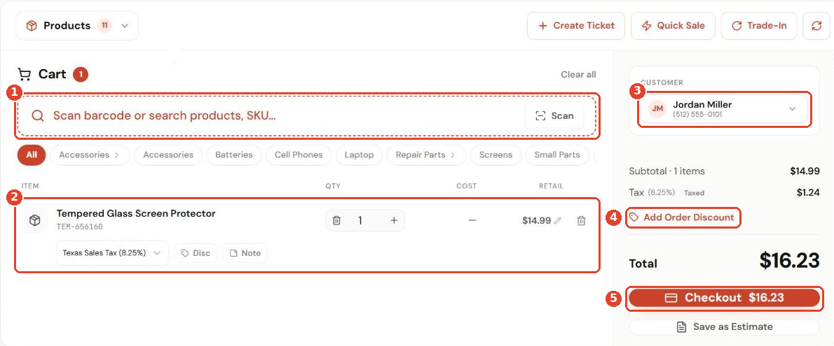 POS cart