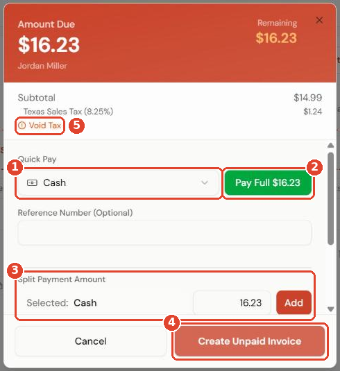 Checkout payment